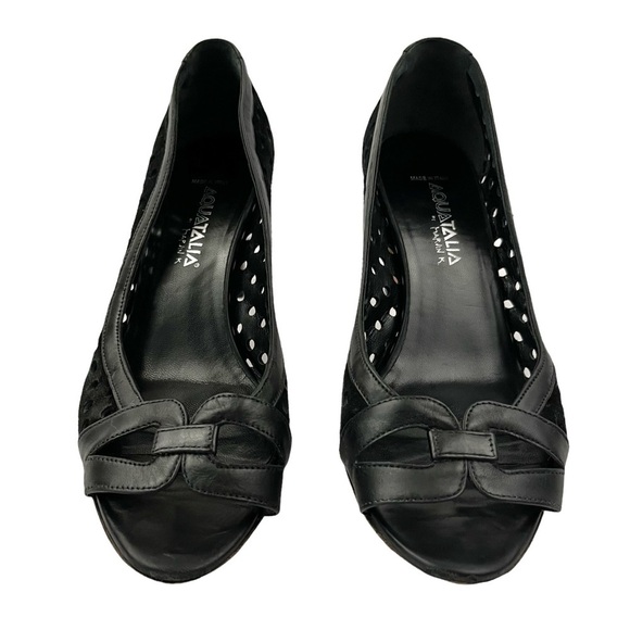 AQUATALIA Eyelet peep toe pumps - Picture 3 of 9